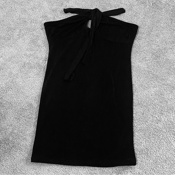 Elodie Classic Black Strapless Mini Dress/Top Sz L - Picture 2 of 11